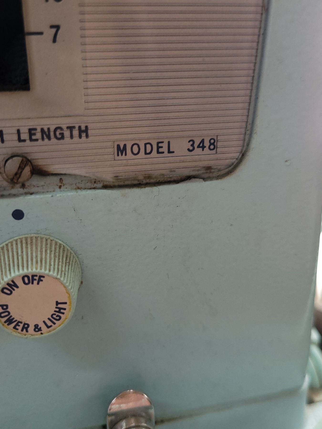 1968 Singer Sewing Machine | Robins Egg Blue | Model 348