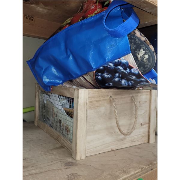 Wooden box With Contents