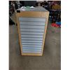 Image 2 : Store Display Fixture with Slat Wall on the Sides on Wheels