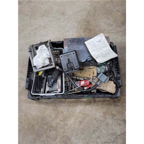 Plastic Crate with Random Goodies