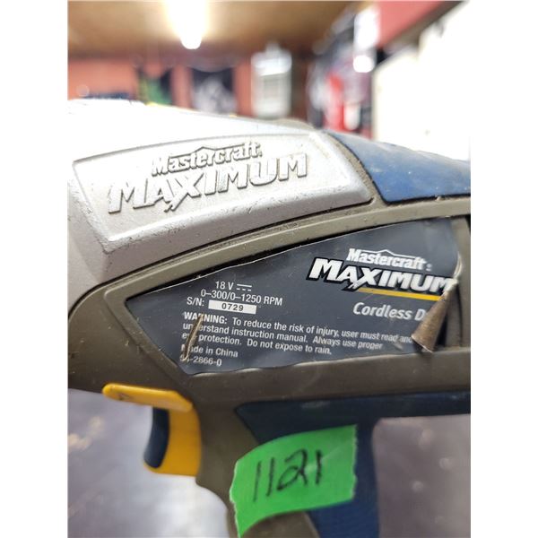 Mastercraft Maximum | 18 Volt | Cordless Drill