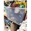 Image 2 : Large Clear Tote with Contents | Cords | Extensions Cord | Bootser Cable +