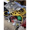 Image 3 : Large Clear Tote with Contents | Cords | Extensions Cord | Bootser Cable +