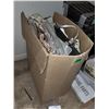Image 1 : Tall Box of Random Goodies | Purse | Tool Set ++
