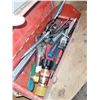 Image 1 : Red Tool Box with Contents | Compressed Gas Regulator +