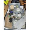 Image 6 : Electrical Panel with 10+ Circuit Breaker + Flat of Electrical Hardware
