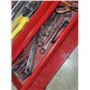 Image 4 : Red Tool Box with Contents | Wrenches | Snippers & Hardware in Bins