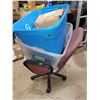 Image 1 : 2 Totes with Contents + Office Chair