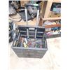 Image 1 : Black Collapsable Shopping Tote on Wheels with Tools