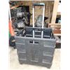 Image 2 : Black Collapsable Shopping Tote on Wheels with Tools