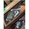 Image 5 : Large Wooden 2 Level Tool Box with Contents