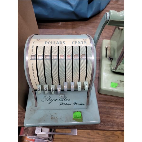 Vintage Paymaster Ribbon Writer