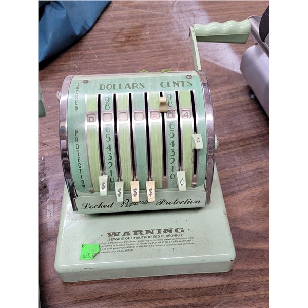 Vintage Paymaster