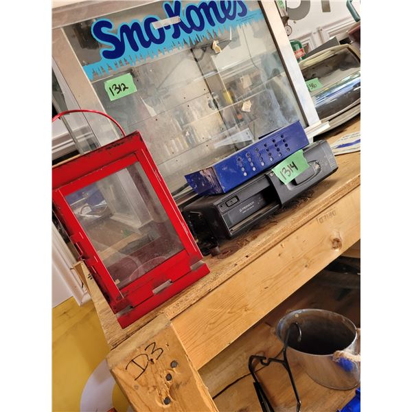 Random Lot of Goodies | Red Enclosed Candle Holder\Lantern | Pioneer Universal Multi CD System