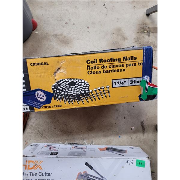Box of 1 1/4" Coil Roofing Nails | CR3DGAL