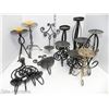 Image 1 : Large Lot of 15 Candle Holders (All Metal) + 3 Others