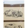 Image 3 : Framed 6 Antique Cars 5" x 8" Each | Pen or Pencil Sketch