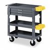 Image 1 : Mobile Workstation, Steel, 28"L, 16"W, 3 Shelf