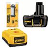 Image 1 : DeWalt Battery Pack 18V, DeWalt Cordless Area Light, and DeWalt Battery Charger