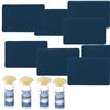 Image 1 : Qty 8 No Trax Antifatigue Mat, Blue, 20" x 2ft. 8 with Qty 5 SS Cleaner Wipes,6" x 8",PK6