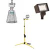 Image 1 : Qty 2 Hang-A-Light Temp Hanging Lights Qty 3 Floodlights including LumaPro light stand