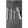 Image 3 : Qty 6 Adj. Wrench Set, Steel, Blk Oxid, 8" to 12" Blackhawk Ratcheting Wrench Set, SAE,7 PC