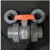 Image 1 : Qty 3 Hayward PVC Ball Valve, Union, Socket/FNPT, 2"