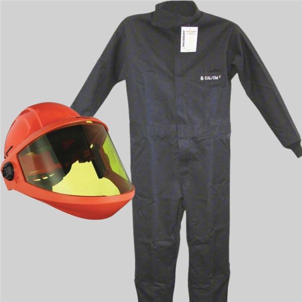 Honeywell AF Faceshield, Type 1, Class E, Orange, Flame-Resistant Coverall,Navy,2XL,HRC2