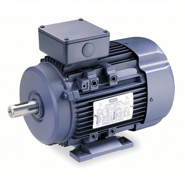 Qty 2 Leeson Metric Motor, 3/4 HP, 3,400 RPM, 230/460V