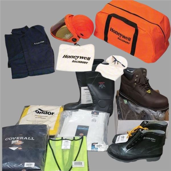 Package of Jobsite Clothing and Honeywell Arc Flash Protection Clothing Kit, Navy