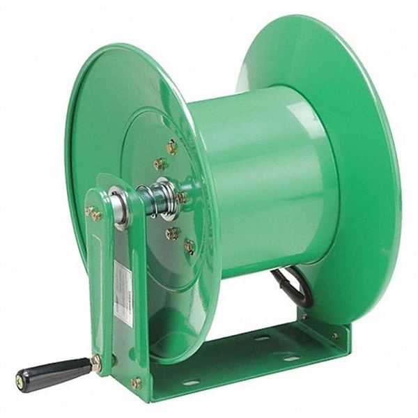 Speedaire Hand Crank Hose Reel, 50 ft,1/2" ID, Green