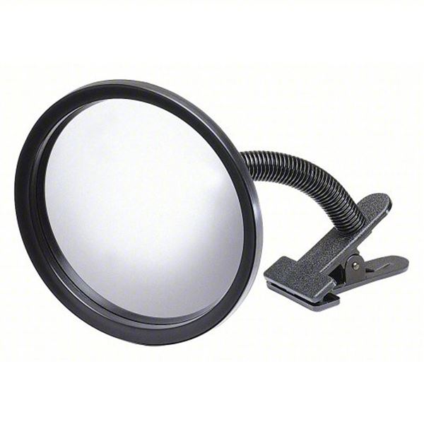 Qty 2 Indoor Convex Mirror, 10", Gooseneck