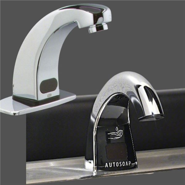 Qty 2 Zurn Sensor Faucets Qty 2 Technical Concept Soap Dispensers