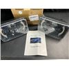 Image 2 : Lot of 2 LED Headlights for Off-Road Vehicles - 4x6 inch - Brand New