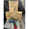 Image 1 : Lot of 3 Garden Hose Spray Nozzles w/ 10 Adjustable Spray Patterns - Brand New