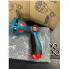 Image 2 : Lot of 3 Garden Hose Spray Nozzles w/ 10 Adjustable Spray Patterns - Brand New