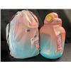 Image 1 : Lot of 2 Sports Water Bottles w/ Handle - 54oz - Pink/Blue Gradient Design - Brand New