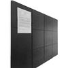 Image 1 : Lot of 1 Pack of Cork Board Alternative/Felt Wall Tiles (Black) - 12 Pack