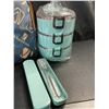 Image 3 : Lot of 1 Arderlive 71oz Stackable Blue Bento Box Lunch Container Set w/ Insulated Bag  - Brand New!