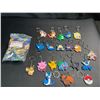 Image 2 : Lot of 2 Packs of Pokemon Keychains - 20PCS Each Pack/Assorted Pokemon Characters!