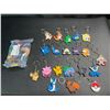 Image 2 : Lot of 2 Packs of Pokemon Keychains - 20PCS Each Pack/Assorted Pokemon Characters!