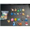 Image 2 : Lot of 2 Packs of Pokemon Keychains - 20PCS Each Pack/Assorted Pokemon Characters!