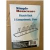 Image 4 : Lot of 1 Simple Houseware 5-Compartment Bicycle Rack - Brand New!