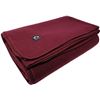 Image 1 : Lot of 1 Arcturus Military Blanket - "The Essential Wool Blanket" - Wine Red - 64x88in - Brand New!
