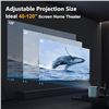 Image 5 : Lot of 1 Vimgo P10 Smart Mini Projector - 40/120" Display 4K Support WiFi - BRAND NEW!