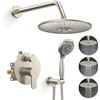 Image 1 : Lot of 1 Sr Sun Rise 12-Inch Round Rainfall Shower System - BRAND NEW!! ($220 RETAIL!)