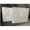 Image 1 : Lot of 2 KerMiCi Roman Column LED Light-Up Makeup Mirrors w/ Touch Sensor - Brand New!