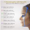 Image 2 : Lot of 1 WQU 7 LED Healthy Skin Rejuvenation Face Mask - For Anti-Aging, Wrinkles, Scarring, etc.
