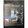 Image 1 : Lot of 1 Set of Wireless LED Puck Under-Cabinet/Stair Lights w/ Remote Control - Set of 3 Brand New!