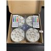 Image 2 : Lot of 3 Boxes of Submersible LED Pool Lights (Color Changing) w/ Remote Control; 4 Per Box/12 Total
